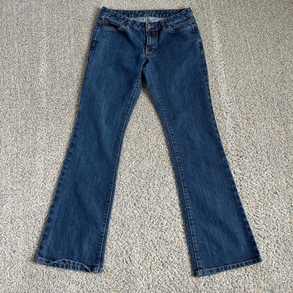 Michael Kors Bootcut Jeans Women's 4 Low Rise Stretch Denim Medium Wash - Picture 1 of 6